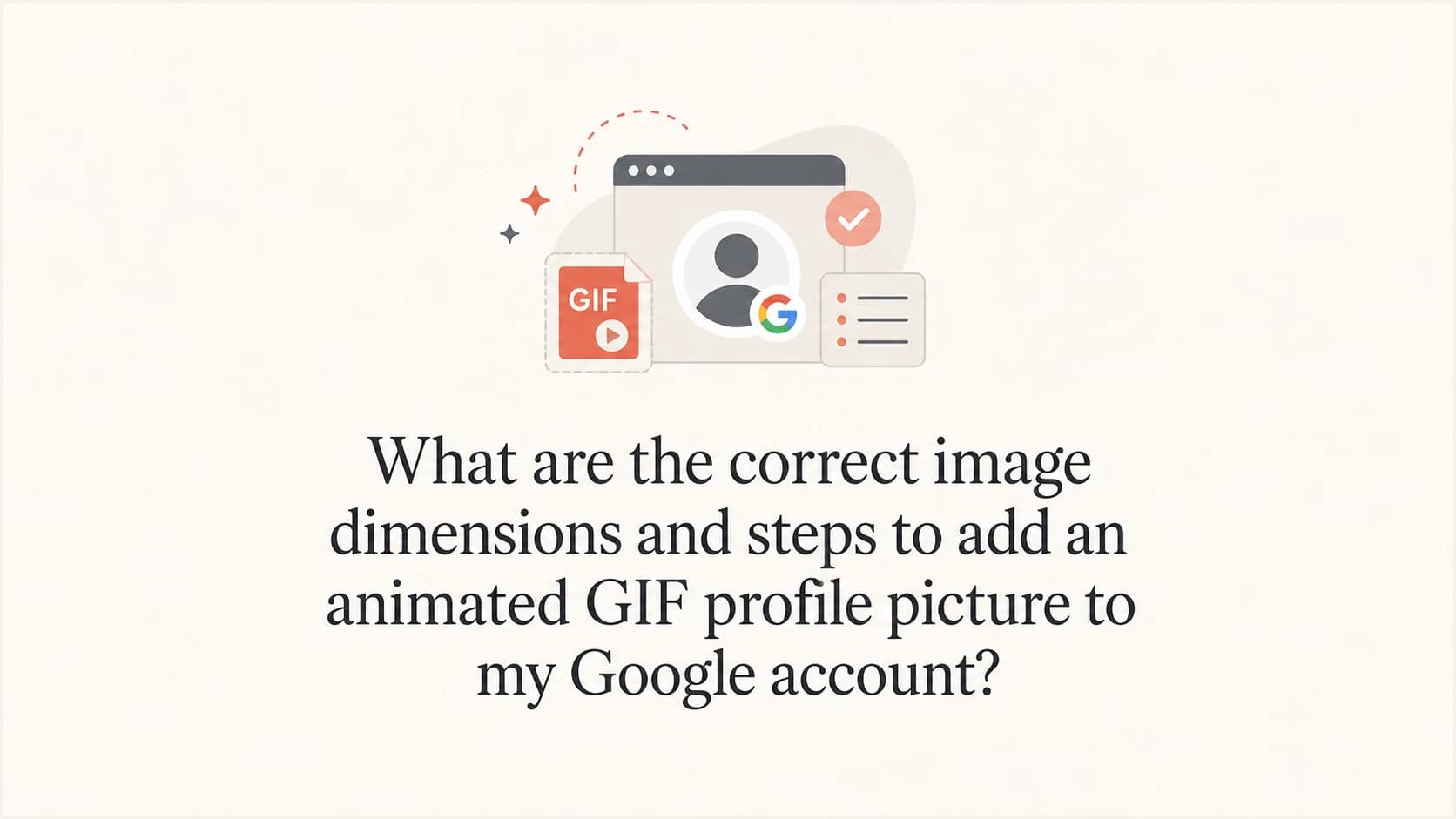 Animated GIF profile picture for a Google Account with square avatar artwork.